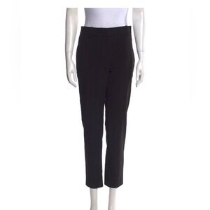 Longchamp Black Straight-Leg Tailored Pants